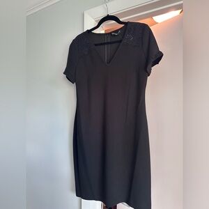 Karl Lagerfeld Black Dress with Lace trim